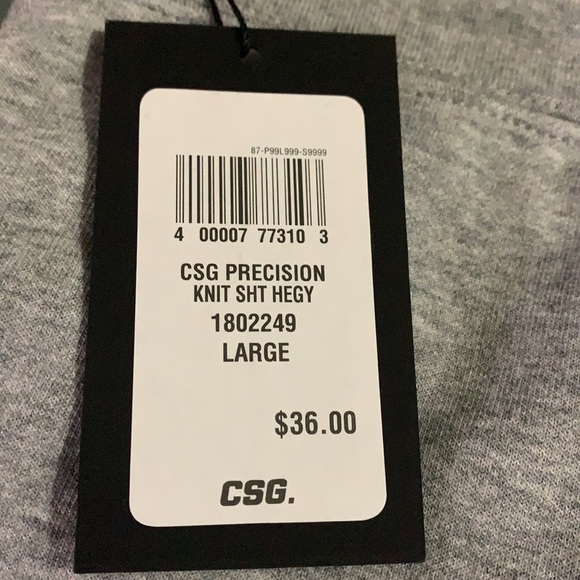 CSG New With Tags Precision Knit Men’s Gray Shorts Size Large - Picture 10 of 13